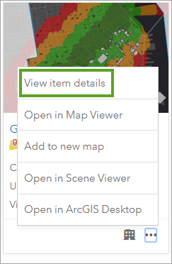Feature layer details Feature layer details